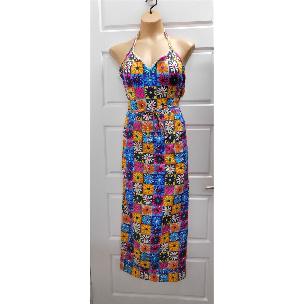 New Moschino Daisy Multi One Piece Bathing Suit w/ Matching Wrap